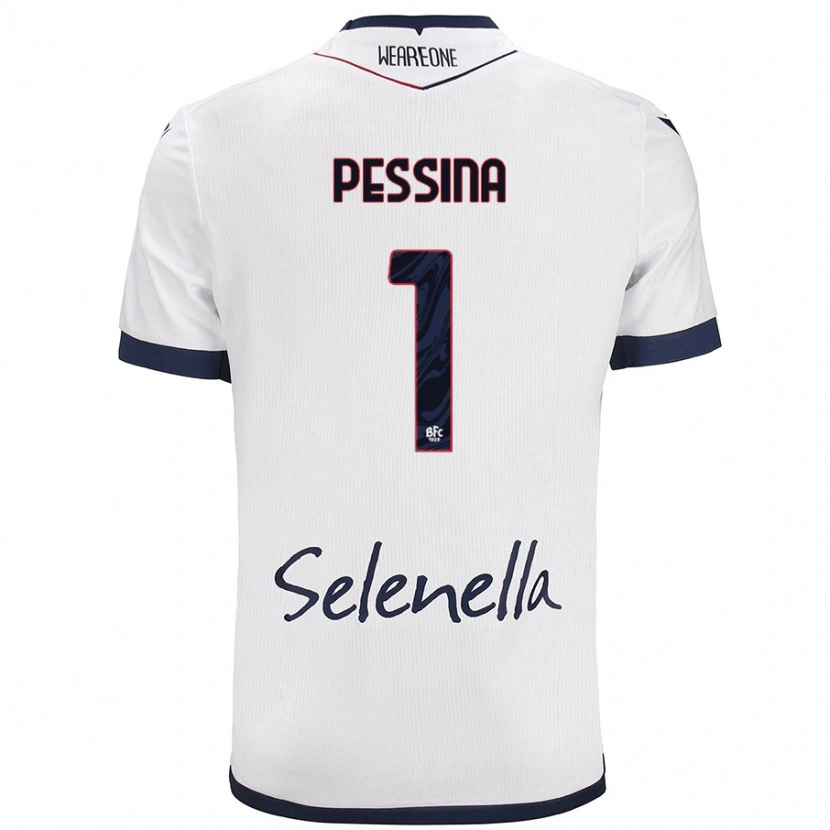 Danxen Hombre Camiseta Massimo Pessina #1 Blanco Azul Real 2ª Equipación 2024/25 La Camisa