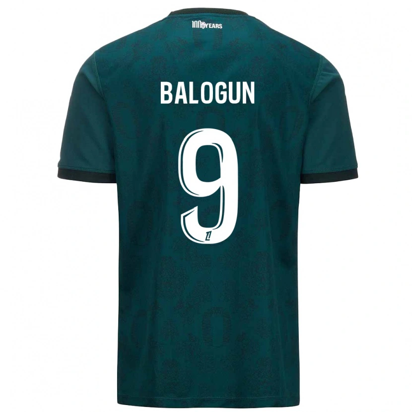 Danxen Hombre Camiseta Folarin Balogun #9 Verde Oscuro 2ª Equipación 2024/25 La Camisa