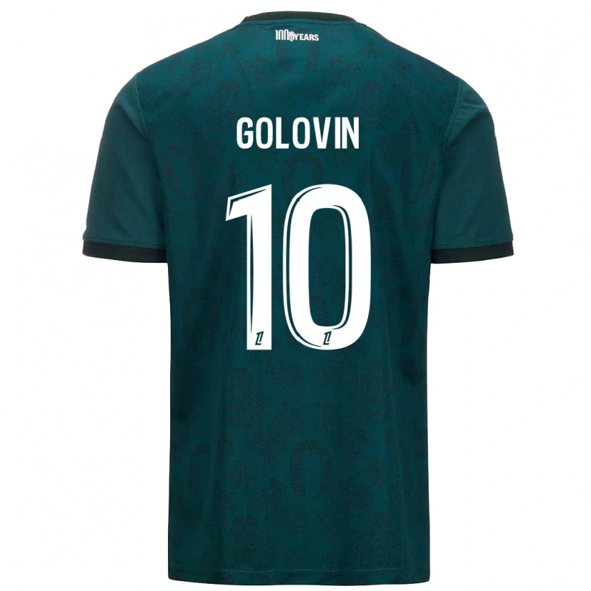 Danxen Hombre Camiseta Aleksandr Golovin #10 Verde Oscuro 2ª Equipación 2024/25 La Camisa