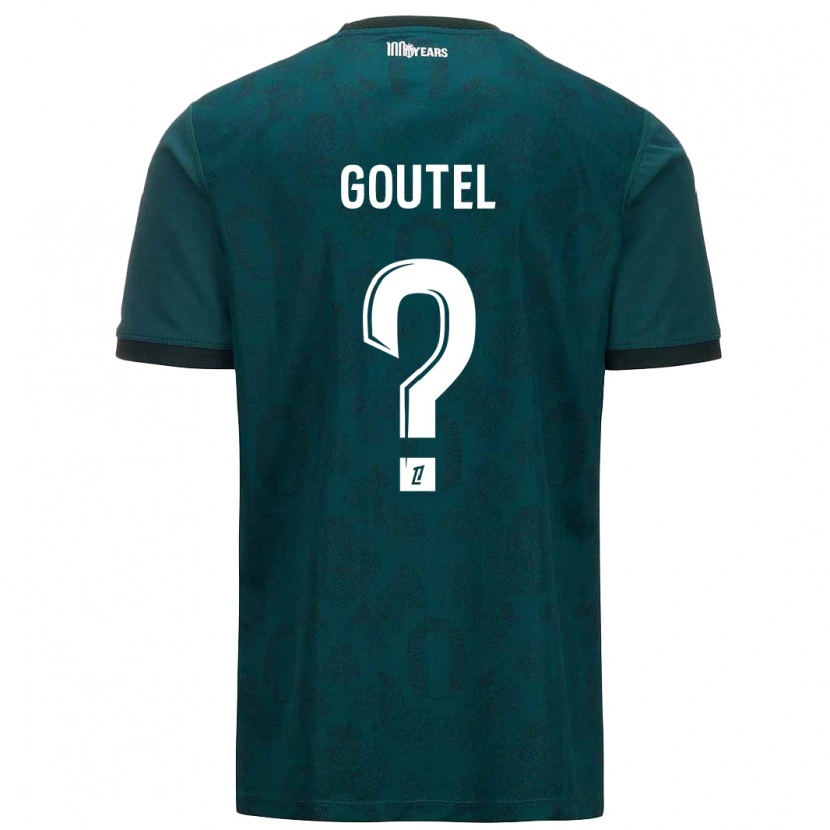 Danxen Hombre Camiseta Farid Goutel #0 Verde Oscuro 2ª Equipación 2024/25 La Camisa