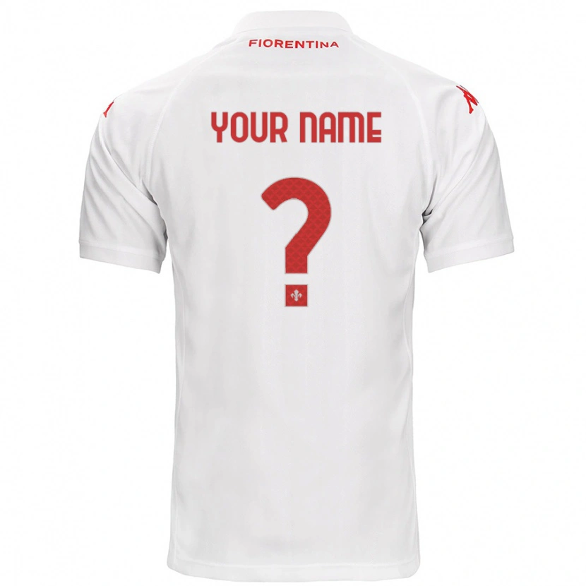 Danxen Hombre Camiseta Su Nombre #0 Blanco 2ª Equipación 2024/25 La Camisa