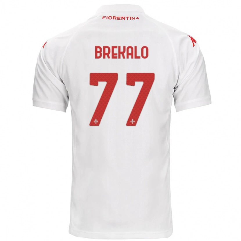 Danxen Hombre Camiseta Josip Brekalo #77 Blanco 2ª Equipación 2024/25 La Camisa