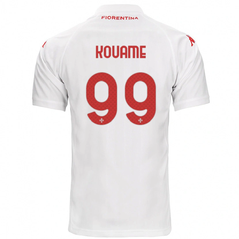 Danxen Hombre Camiseta Christian Kouamé #99 Blanco 2ª Equipación 2024/25 La Camisa