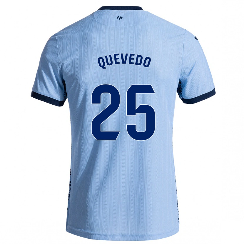 Danxen Hombre Camiseta Alex Quevedo #25 Azul Cielo 2ª Equipación 2024/25 La Camisa