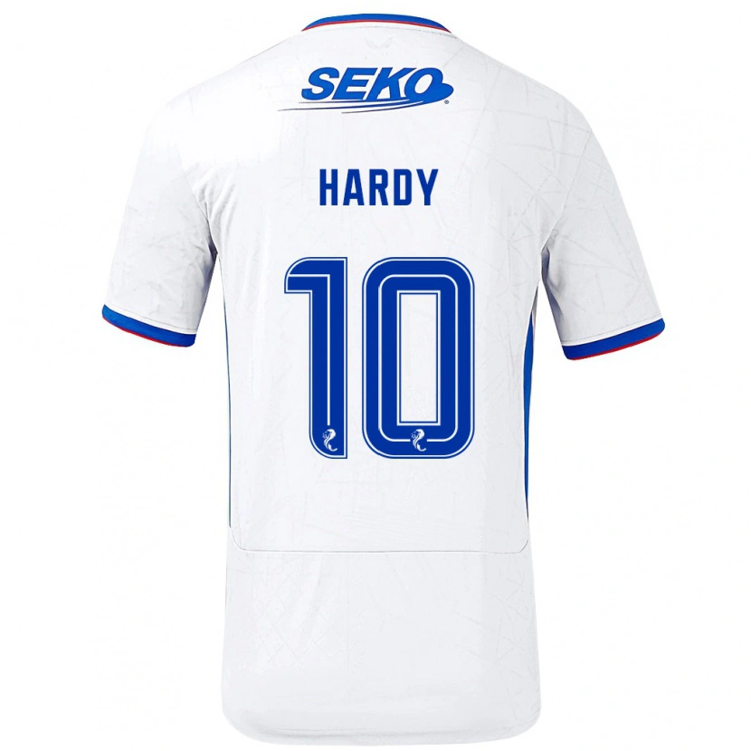 Danxen Hombre Camiseta Rio Hardy #10 Blanco Azul 2ª Equipación 2024/25 La Camisa