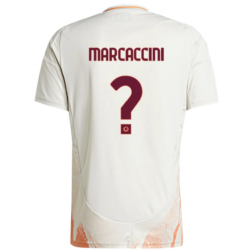 Danxen Hombre Camiseta Alessio Marcaccini #0 Crema Blanco Naranja 2ª Equipación 2024/25 La Camisa