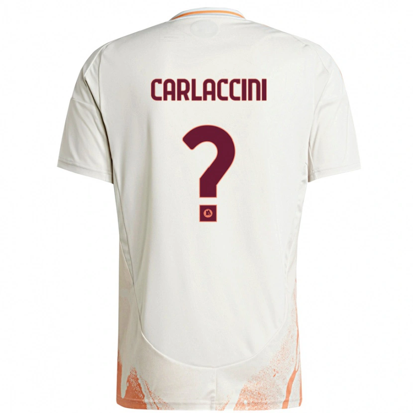 Danxen Hombre Camiseta Samuele Carlaccini #0 Crema Blanco Naranja 2ª Equipación 2024/25 La Camisa