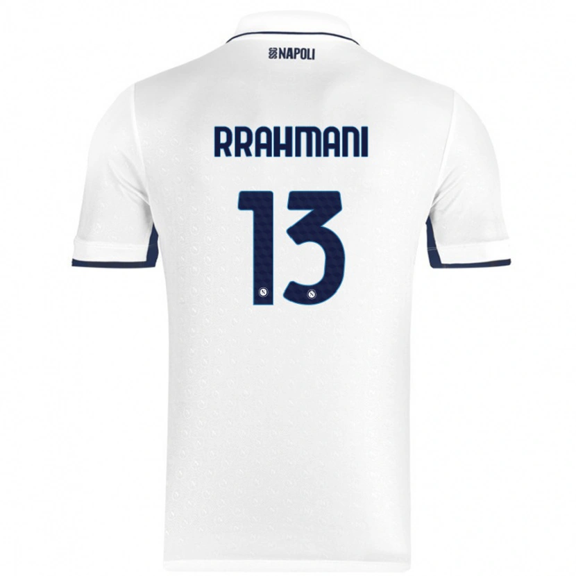 Danxen Hombre Camiseta Amir Rrahmani #13 Blanco Azul Real 2ª Equipación 2024/25 La Camisa