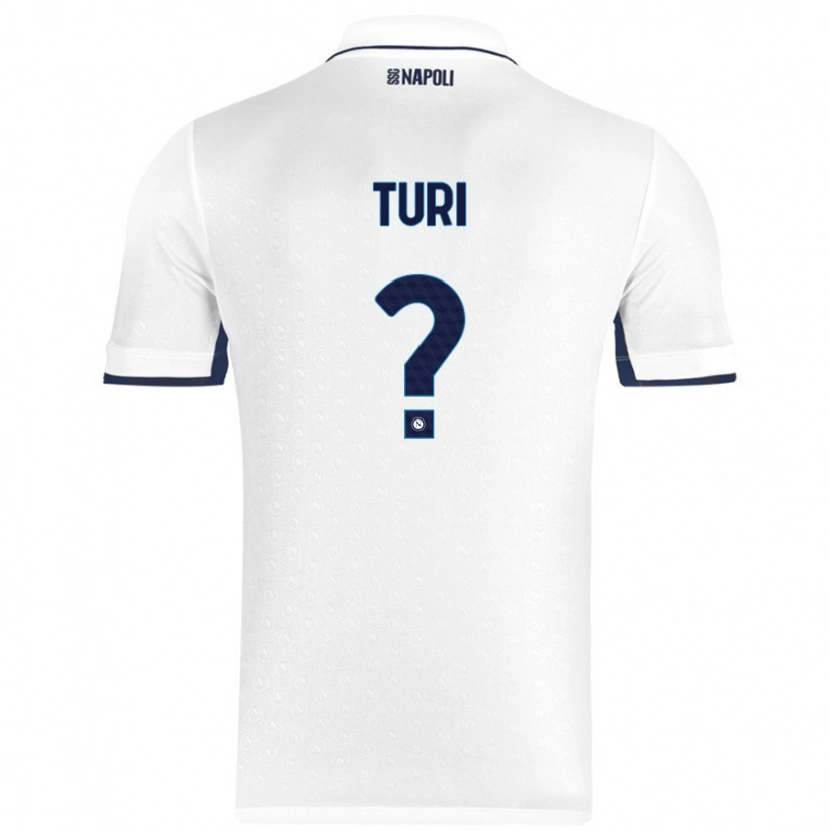 Danxen Hombre Camiseta Claudio Turi #0 Blanco Azul Real 2ª Equipación 2024/25 La Camisa