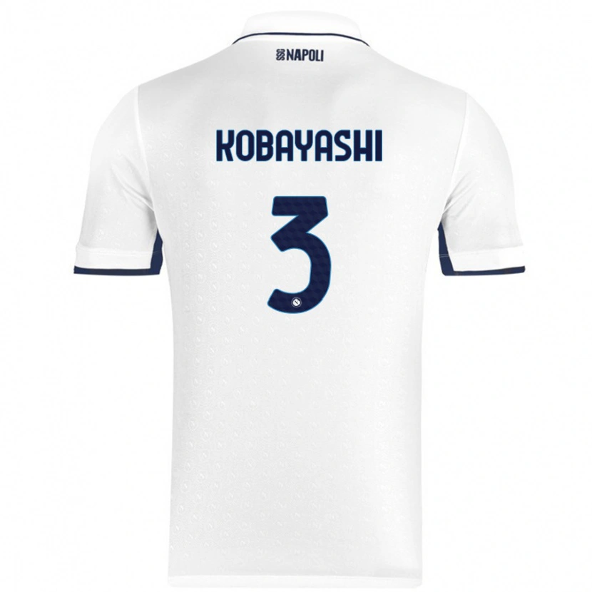 Danxen Hombre Camiseta Miharu Kobayashi #3 Blanco Azul Real 2ª Equipación 2024/25 La Camisa