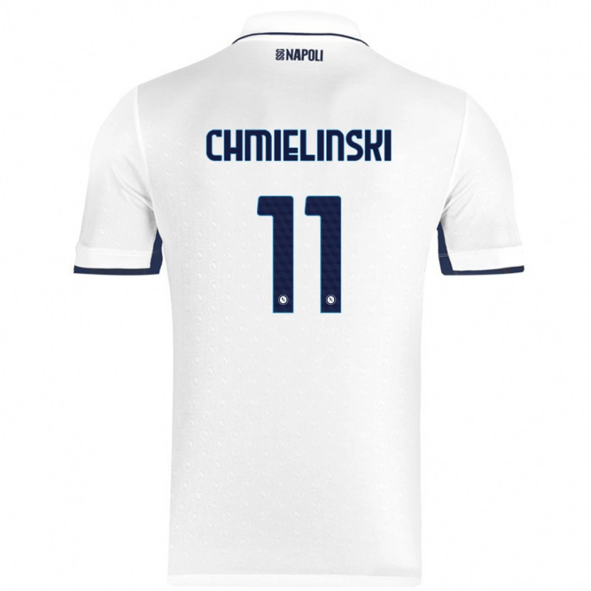 Danxen Hombre Camiseta Gina Chmielinski #11 Blanco Azul Real 2ª Equipación 2024/25 La Camisa