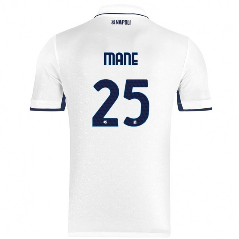 Danxen Hombre Camiseta Balla Mousa Mane #25 Blanco Azul Real 2ª Equipación 2024/25 La Camisa