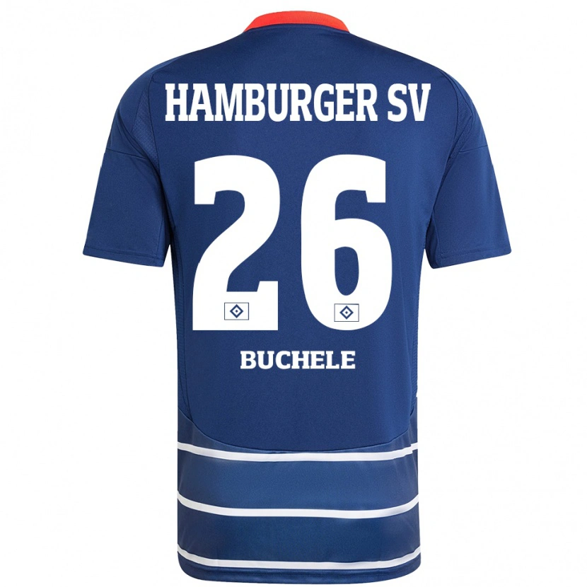 Danxen Hombre Camiseta Mia Büchele #26 Azul Oscuro 2ª Equipación 2024/25 La Camisa