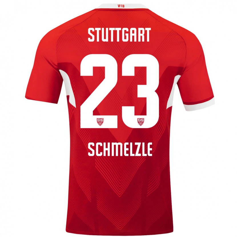 Danxen Hombre Camiseta Marlen Schmelzle #23 Rojo Blanco 2ª Equipación 2024/25 La Camisa