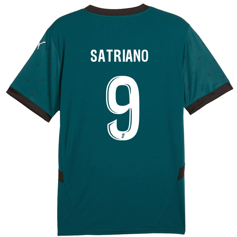 Danxen Hombre Camiseta Martín Satriano #9 Verde Oscuro 2ª Equipación 2024/25 La Camisa