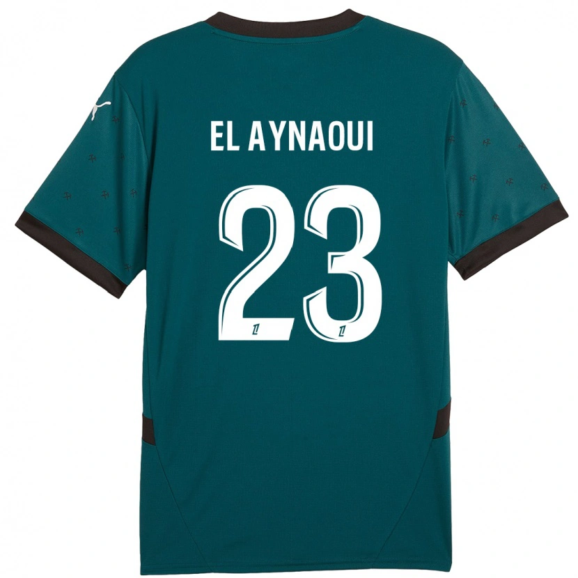 Danxen Hombre Camiseta Neil El Aynaoui #23 Verde Oscuro 2ª Equipación 2024/25 La Camisa