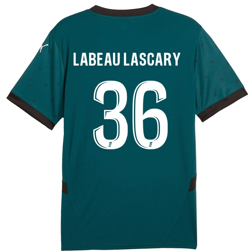 Danxen Hombre Camiseta Rémy Labeau Lascary #36 Verde Oscuro 2ª Equipación 2024/25 La Camisa