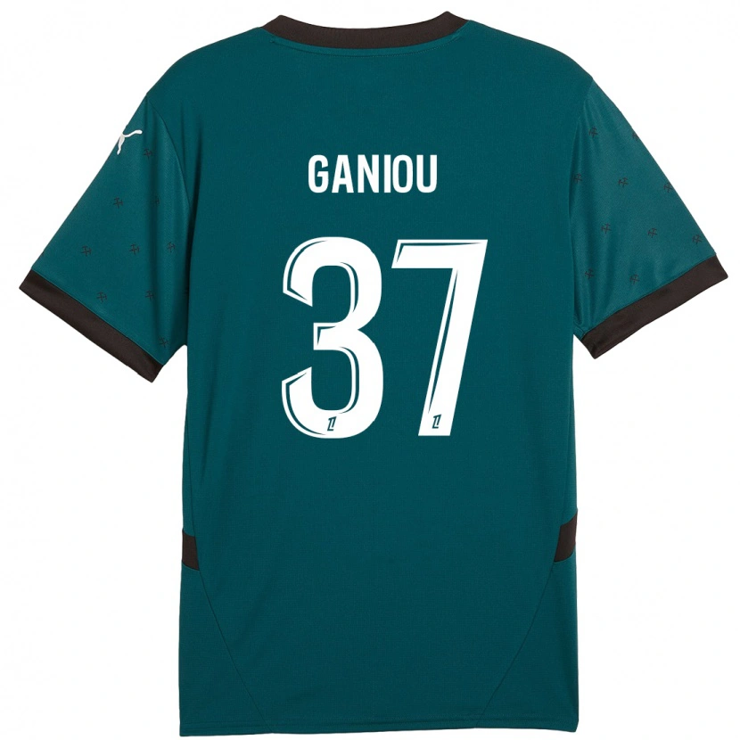 Danxen Hombre Camiseta Ismaëlo Ganiou #37 Verde Oscuro 2ª Equipación 2024/25 La Camisa