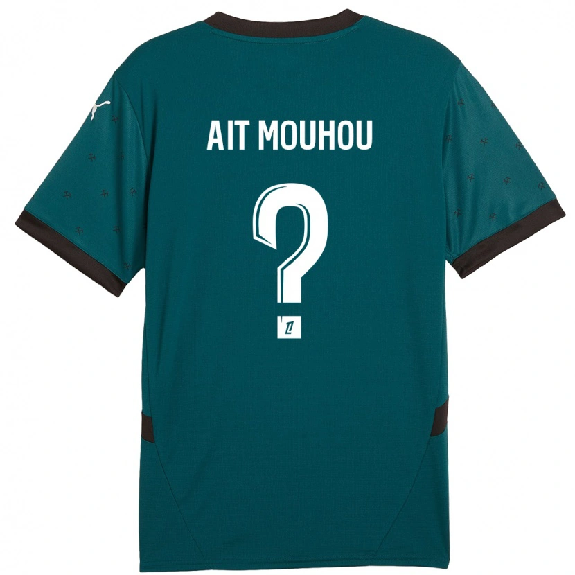 Danxen Hombre Camiseta Nassim Ait Mouhou #0 Verde Oscuro 2ª Equipación 2024/25 La Camisa