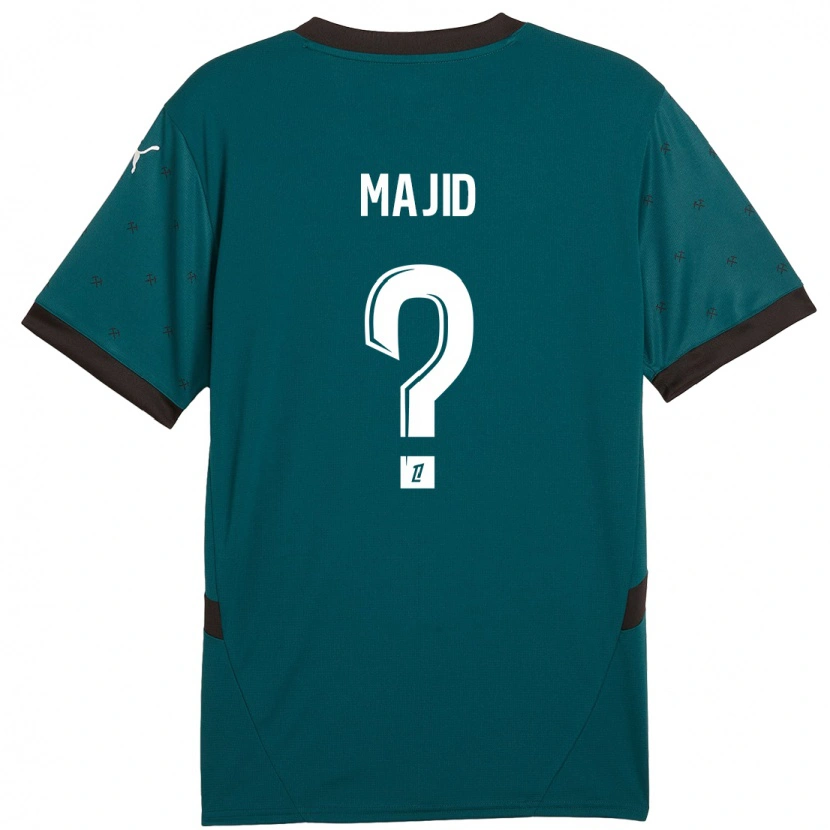 Danxen Hombre Camiseta Ahmed Majid #0 Verde Oscuro 2ª Equipación 2024/25 La Camisa