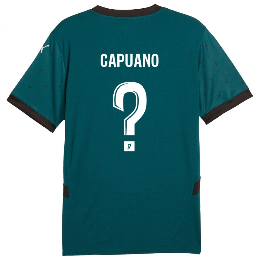 Danxen Hombre Camiseta Gabin Capuano #0 Verde Oscuro 2ª Equipación 2024/25 La Camisa