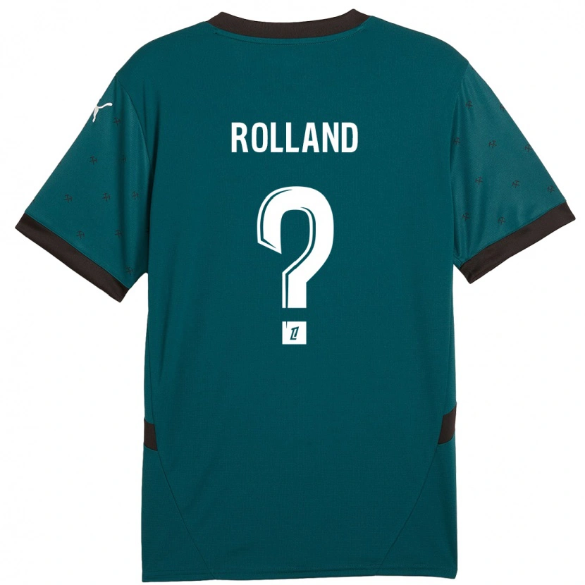 Danxen Hombre Camiseta Paul Rolland #0 Verde Oscuro 2ª Equipación 2024/25 La Camisa