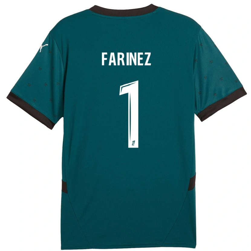 Danxen Hombre Camiseta Wuilker Fariñez #1 Verde Oscuro 2ª Equipación 2024/25 La Camisa