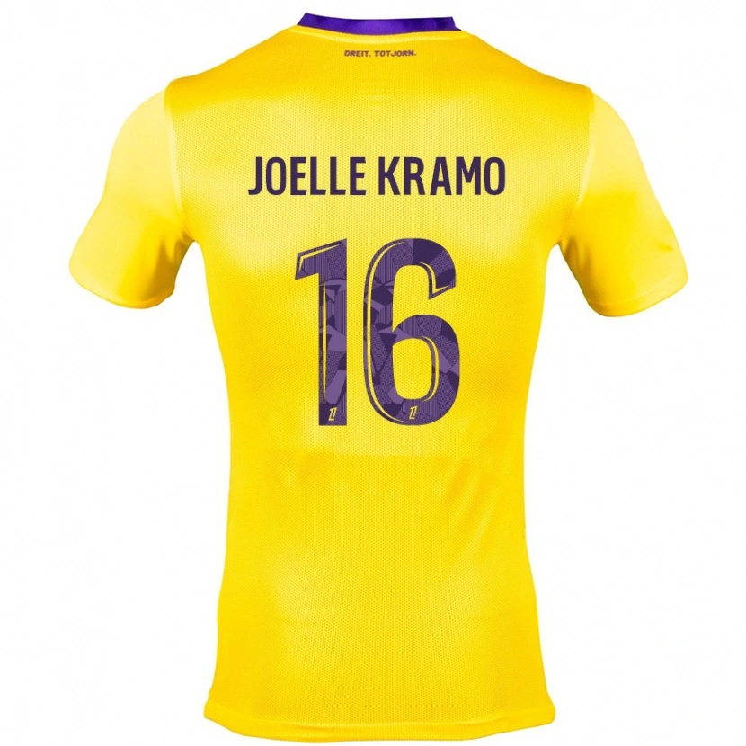 Danxen Hombre Camiseta Marie Joelle Kramo #16 Amarillo Morado 2ª Equipación 2024/25 La Camisa