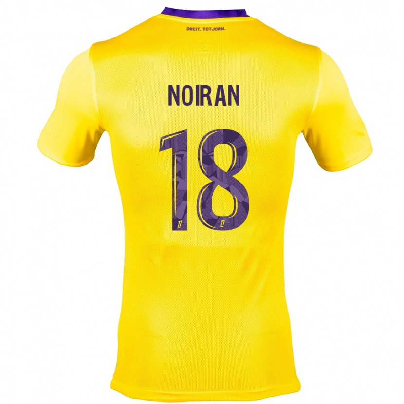 Danxen Hombre Camiseta Clara Noiran #18 Amarillo Morado 2ª Equipación 2024/25 La Camisa