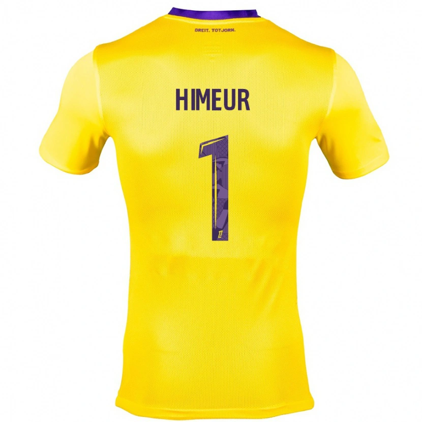 Danxen Hombre Camiseta Thomas Himeur #1 Amarillo Morado 2ª Equipación 2024/25 La Camisa