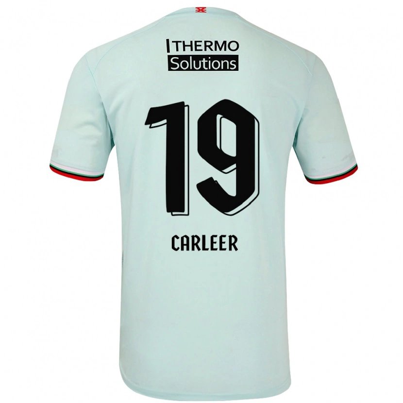 Danxen Hombre Camiseta Lieske Carleer #19 Verde Claro 2ª Equipación 2024/25 La Camisa