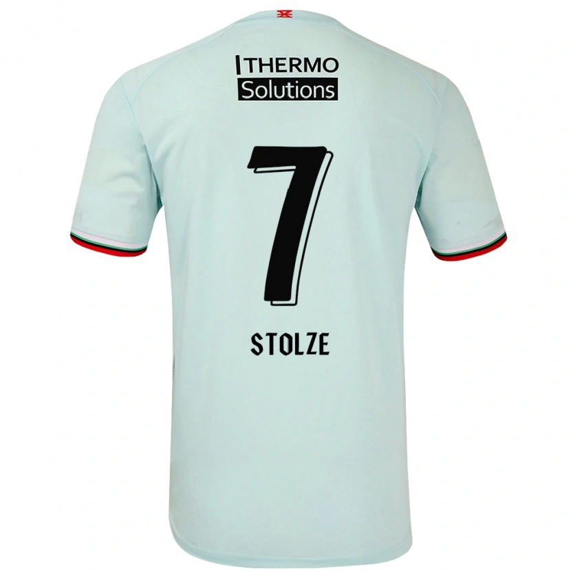 Danxen Hombre Camiseta Anna-Lena Stolze #7 Verde Claro 2ª Equipación 2024/25 La Camisa