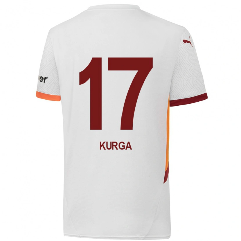 Danxen Hombre Camiseta Handan Kurğa #17 Blanco Amarillo Rojo 2ª Equipación 2024/25 La Camisa