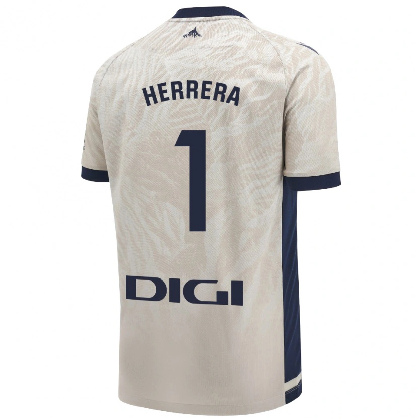 Danxen Hombre Camiseta Sergio Herrera #1 Gris Claro 2ª Equipación 2024/25 La Camisa