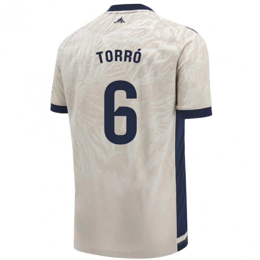 Danxen Hombre Camiseta Lucas Torró #6 Gris Claro 2ª Equipación 2024/25 La Camisa