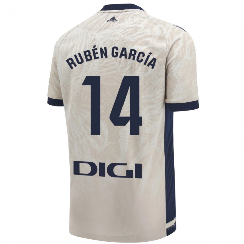 Danxen Hombre Camiseta Rubén García #14 Gris Claro 2ª Equipación 2024/25 La Camisa