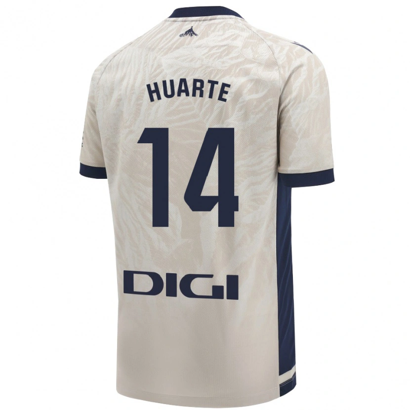 Danxen Hombre Camiseta Xabi Huarte #14 Gris Claro 2ª Equipación 2024/25 La Camisa