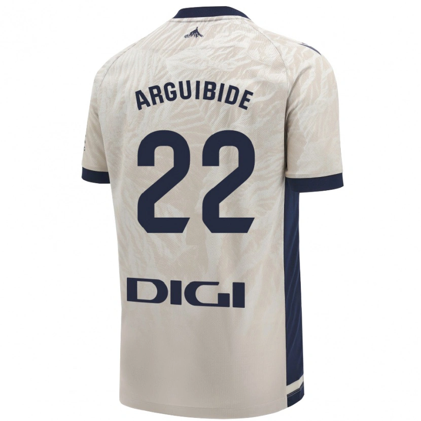 Danxen Hombre Camiseta Iñigo Arguibide #22 Gris Claro 2ª Equipación 2024/25 La Camisa