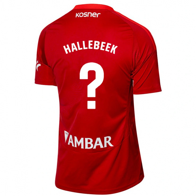 Danxen Hombre Camiseta Boaz Hallebeek #0 Blanco Azul 2ª Equipación 2024/25 La Camisa