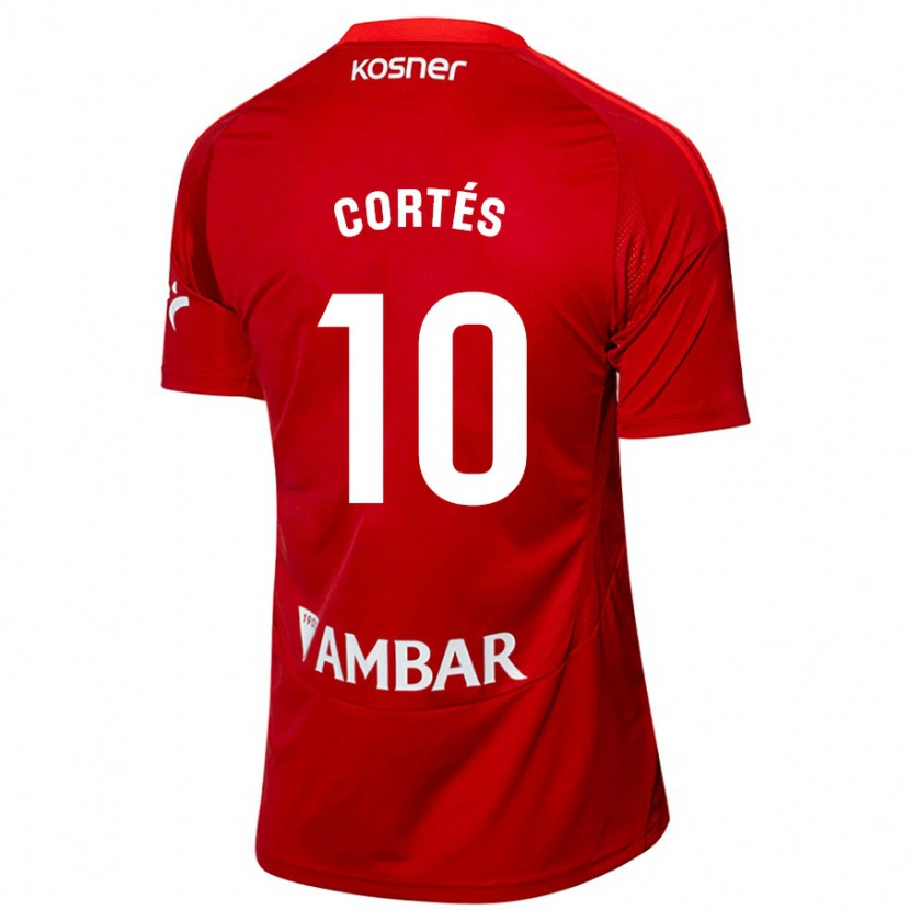 Danxen Hombre Camiseta Pablo Cortés #10 Blanco Azul 2ª Equipación 2024/25 La Camisa