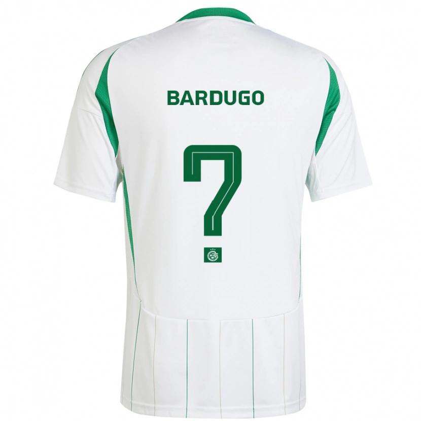 Danxen Hombre Camiseta Ariel Bardugo #0 Blanco Verde 2ª Equipación 2024/25 La Camisa