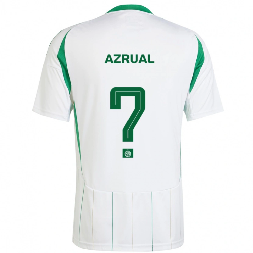 Danxen Hombre Camiseta Adar Azrual #0 Blanco Verde 2ª Equipación 2024/25 La Camisa