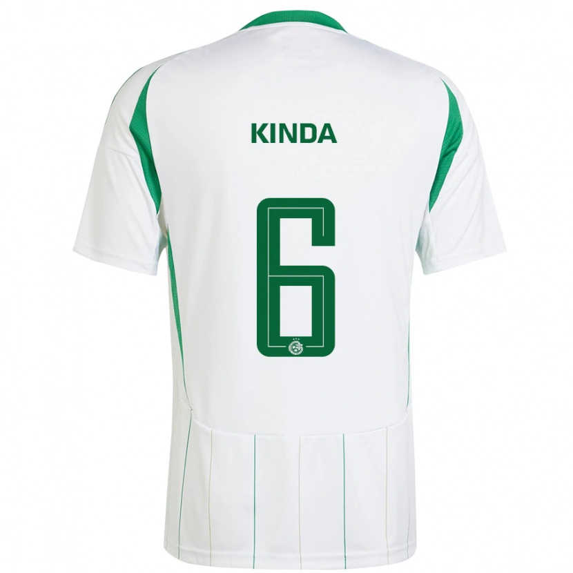 Danxen Hombre Camiseta Gadi Kinda #6 Blanco Verde 2ª Equipación 2024/25 La Camisa