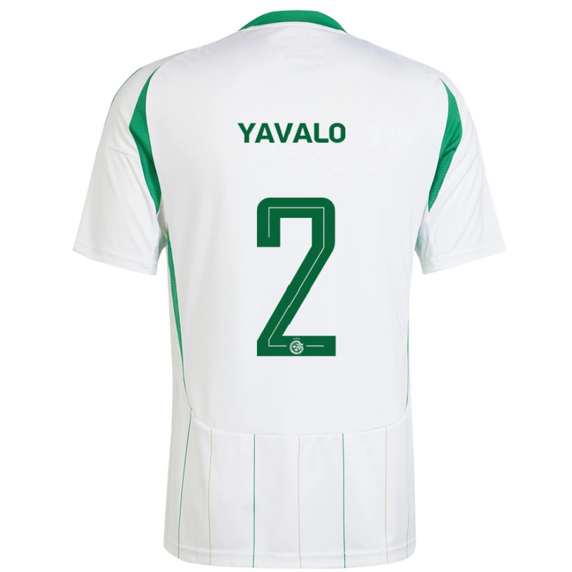 Danxen Hombre Camiseta Gatachao Yavalo #2 Blanco Verde 2ª Equipación 2024/25 La Camisa