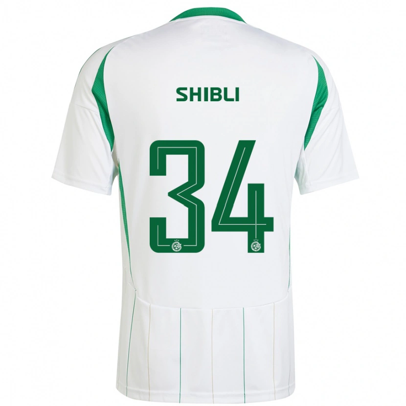 Danxen Hombre Camiseta Hamza Shibli #34 Blanco Verde 2ª Equipación 2024/25 La Camisa