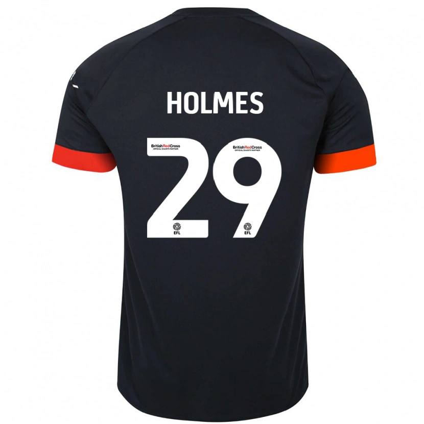 Danxen Hombre Camiseta Tom Holmes #29 Negro Naranja 2ª Equipación 2024/25 La Camisa