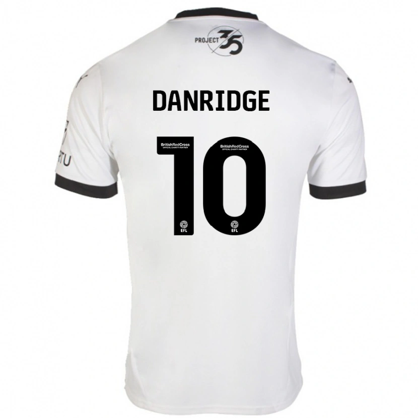 Danxen Hombre Camiseta Rebecca Danridge #10 Blanco Negro 2ª Equipación 2024/25 La Camisa