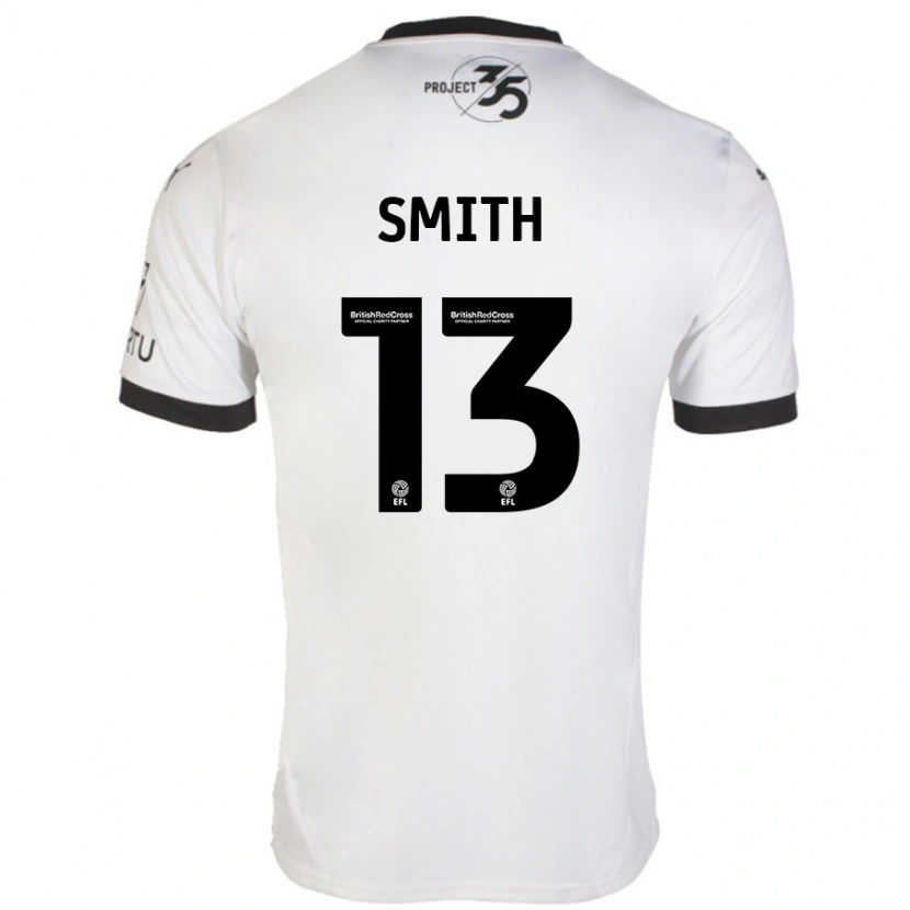 Danxen Hombre Camiseta Grace Smith #13 Blanco Negro 2ª Equipación 2024/25 La Camisa