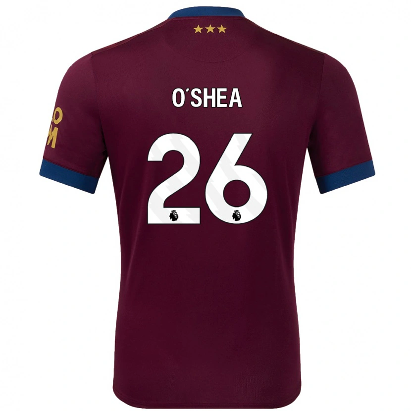 Danxen Hombre Camiseta Dara O'shea #26 Marrón 2ª Equipación 2024/25 La Camisa