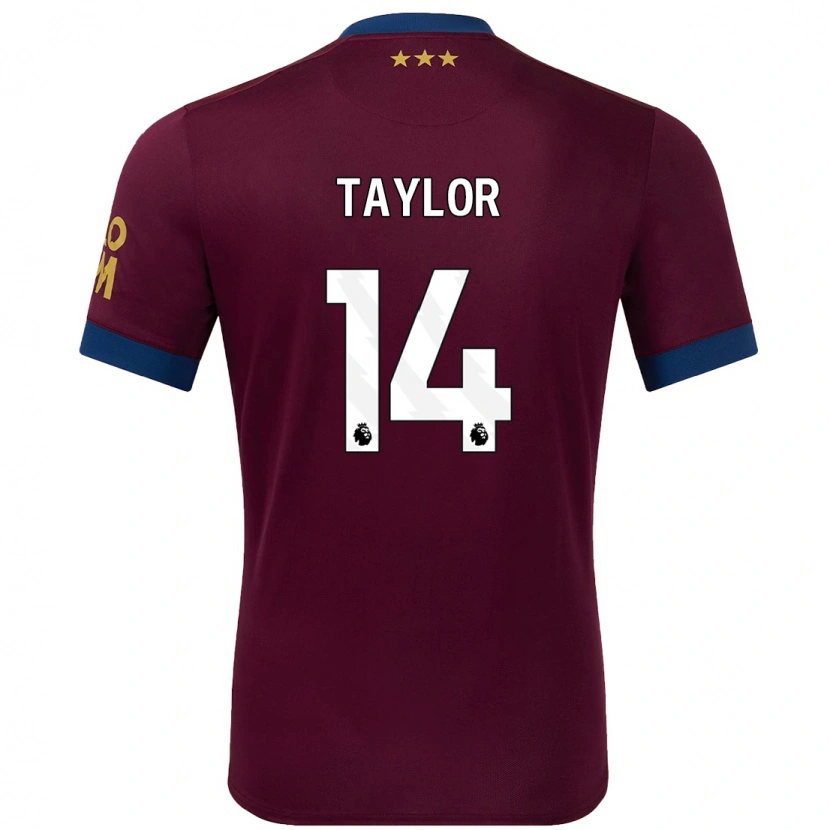 Danxen Hombre Camiseta Jack Taylor #14 Marrón 2ª Equipación 2024/25 La Camisa